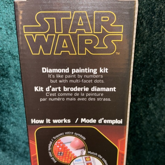 Star Wars Diamond Painting Kit. NEW. 16.3” x 18.3” Using Diamond Dotz. - Picture 4 of 10